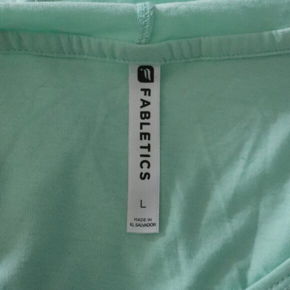 Fabletics Women's Mint Green Sz Lrg Love Activewear Stretch Light Hoodie Sweater - Picture 10 of 12